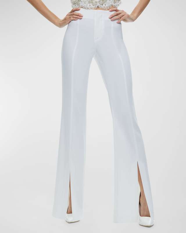Tisa Low-Rise Clean Waistband Bootcut Pants