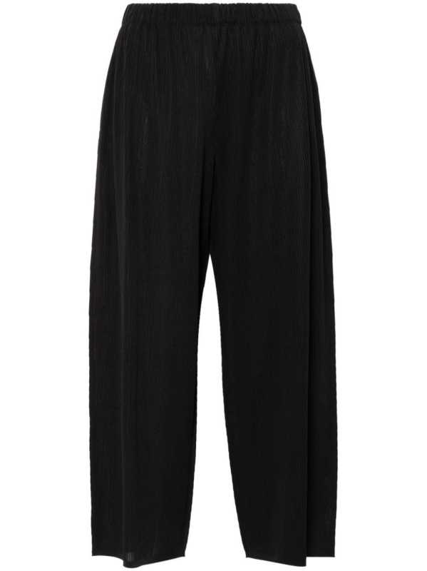 stripe-pattern trousers