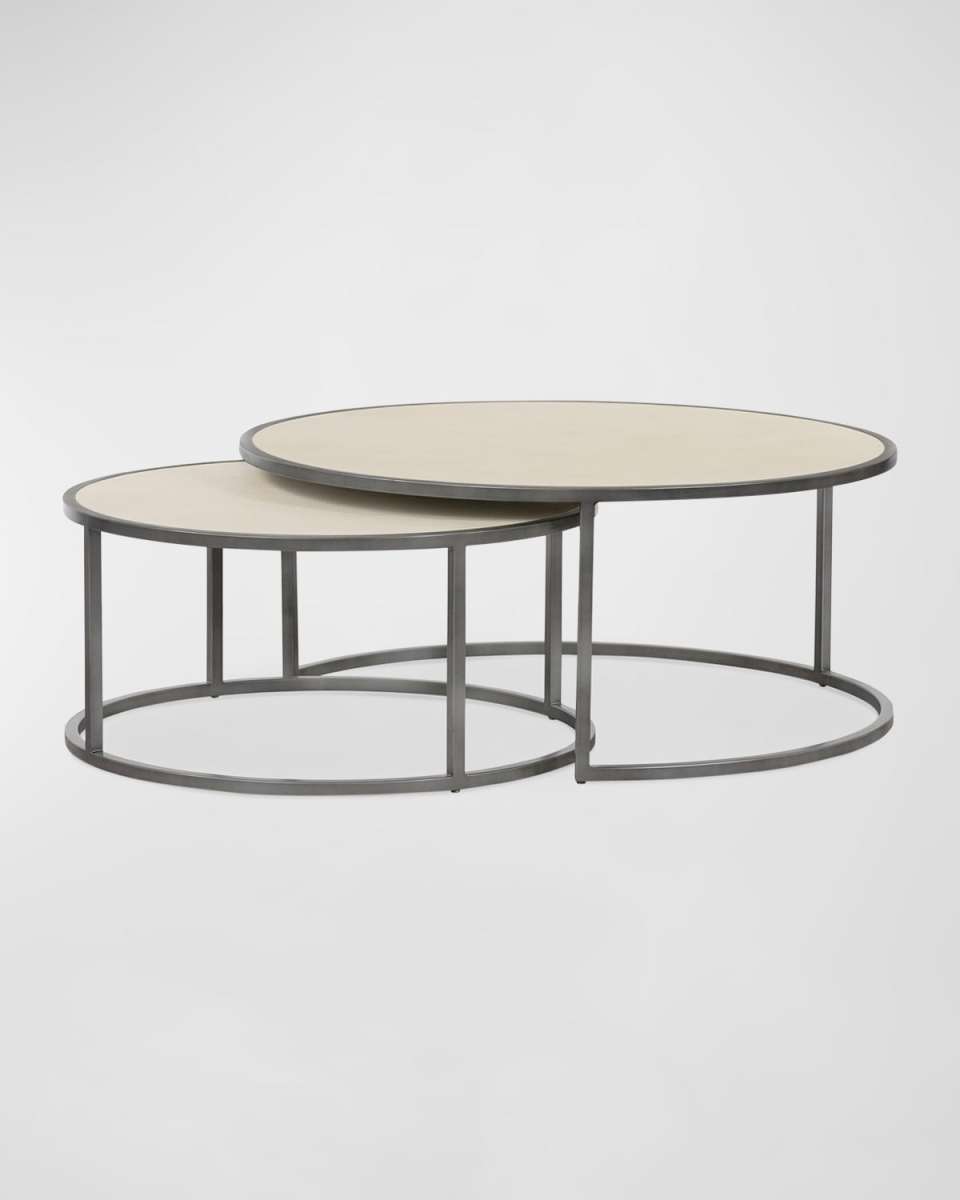 Shagreen Nesting Coffee Tables Set