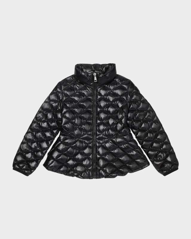 Girl's Barvie Diamond Quilted Jacket, Size 8-14