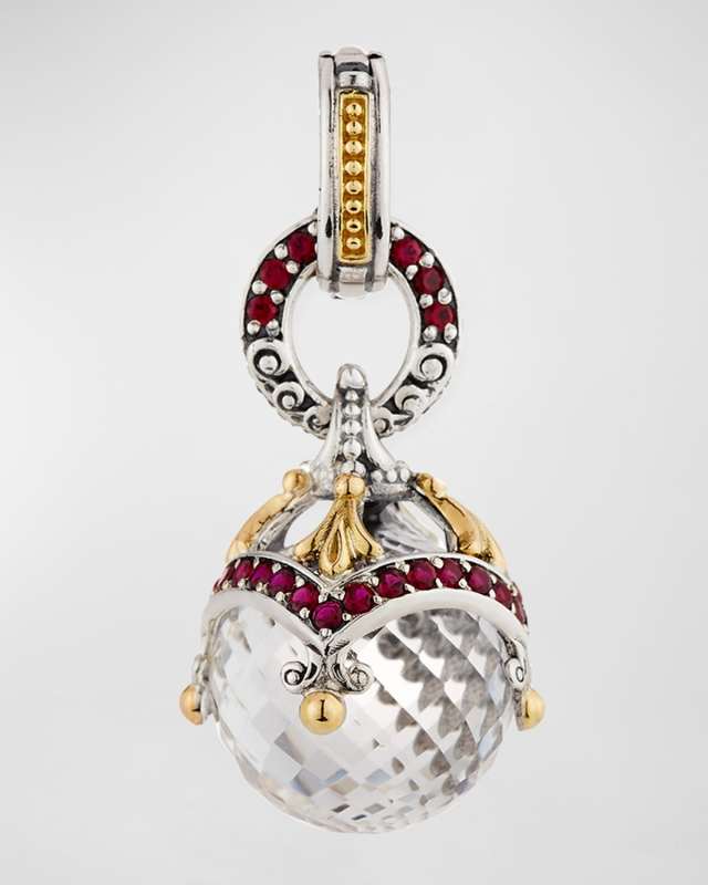 Pythia Corundum & Crystal Pendant