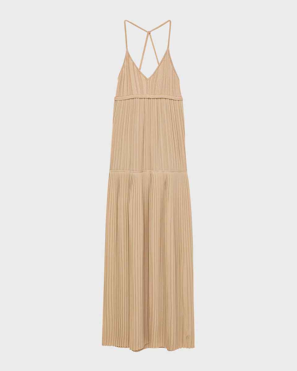 Amicie Pleated Empire Maxi Dress
