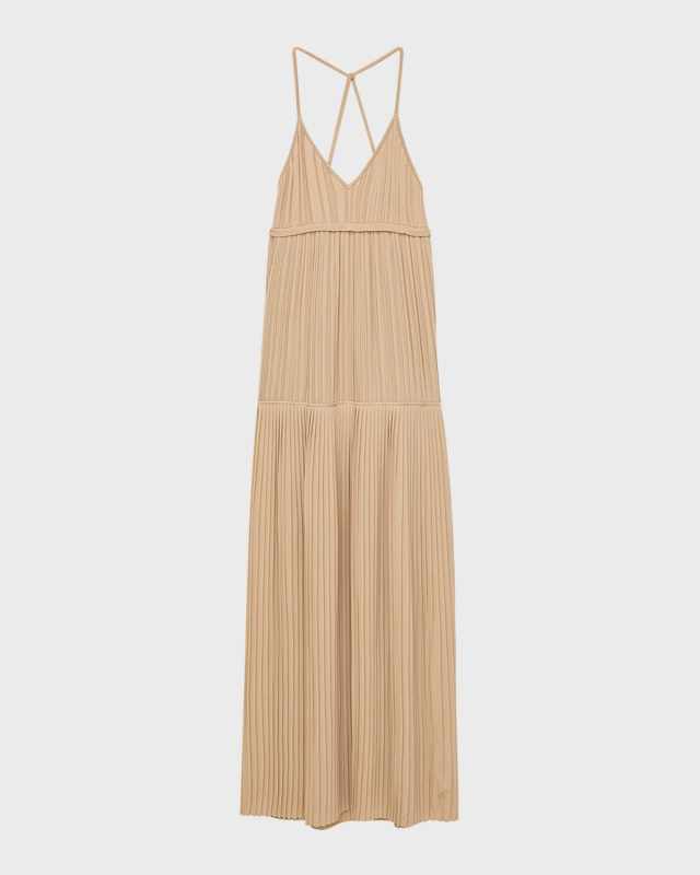 Amicie Pleated Empire Maxi Dress