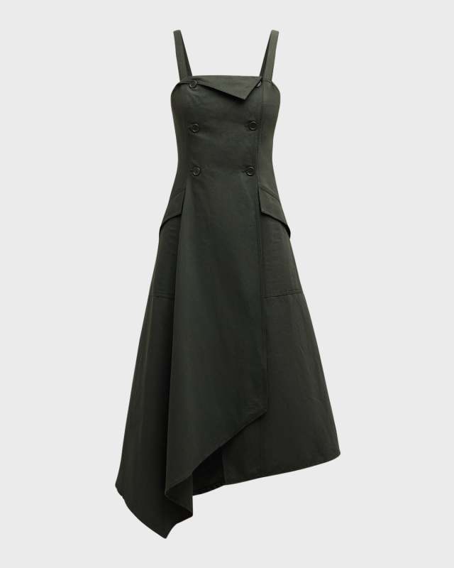 Scarlett Sleeveless Button-Front Midi Dress