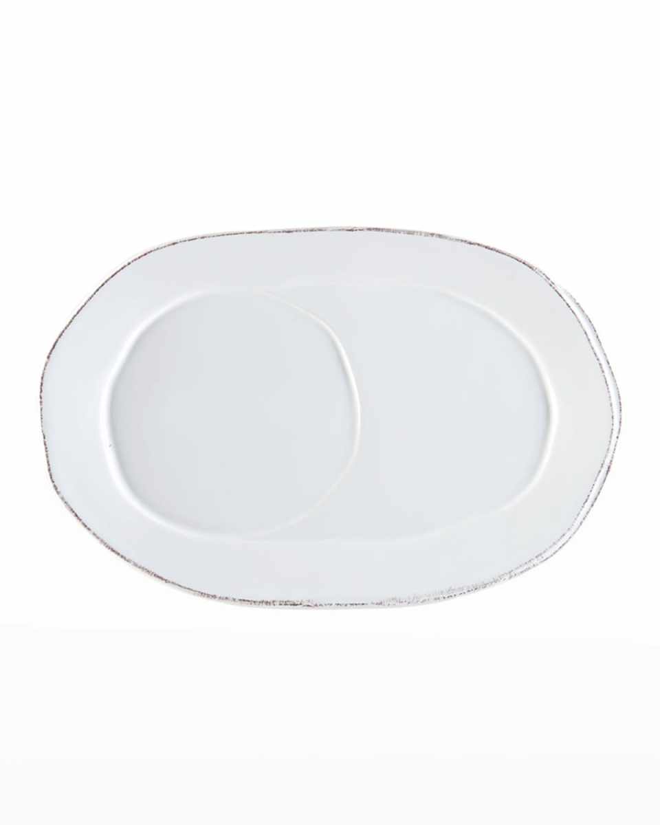 Lastre White Oval Tray