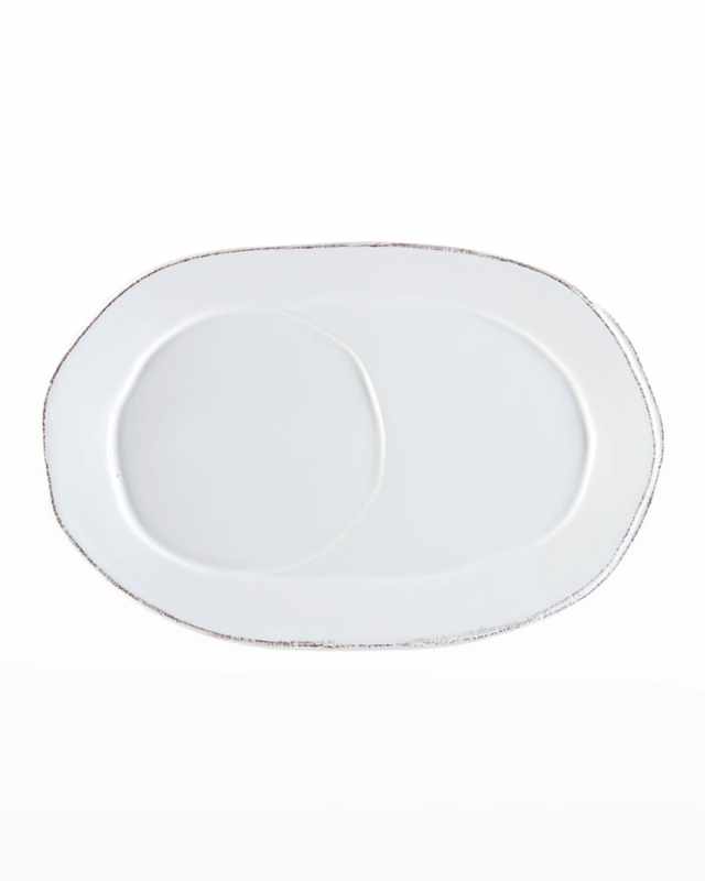 Lastre White Oval Tray