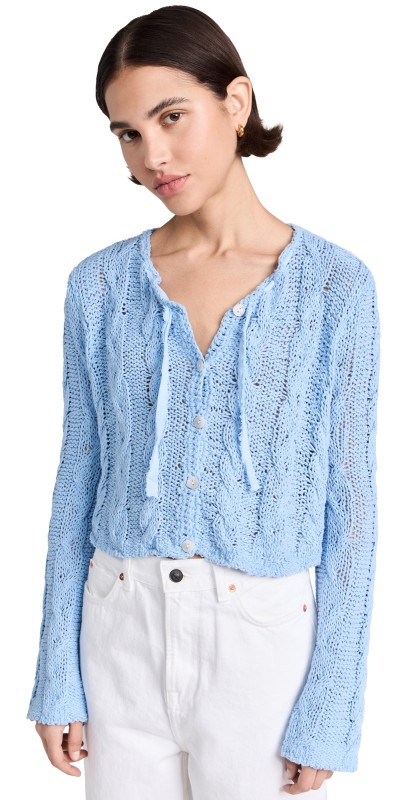 Free People Robyn Cardi Blue Bell