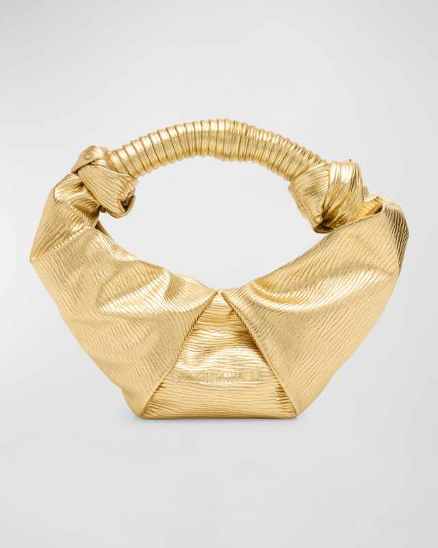 Lopsy Metallic Top-Handle Bag