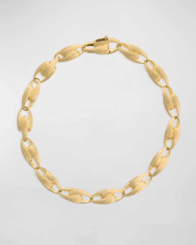 Lucia 18k Alternating Chain-Link Bracelet, 7"L
