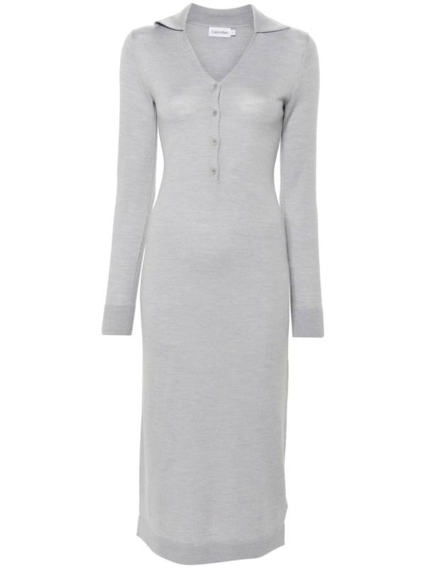 midi wool dress