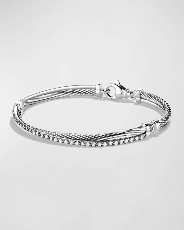 Crossover Bracelet with Diamonds