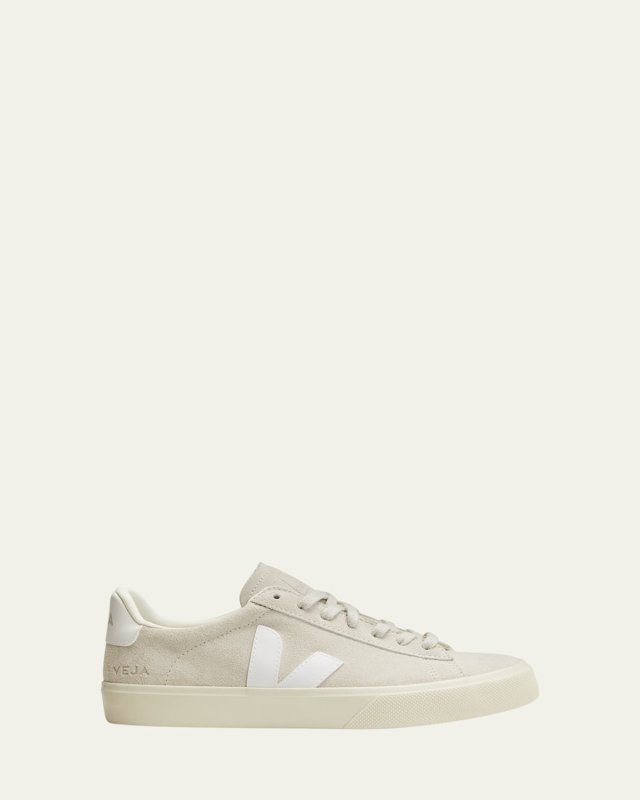 Campo Mix Leather Low-Top Sneakers