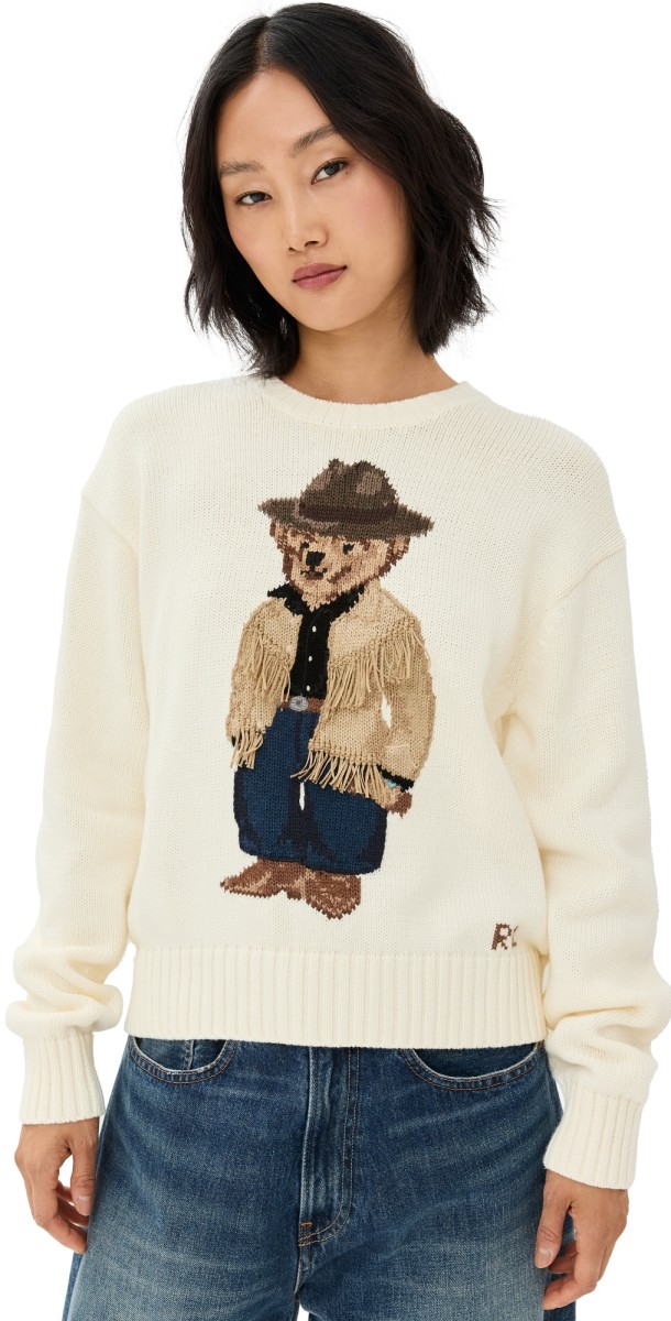 Polo Ralph Lauren Western Bear Pullover Parchment Cream