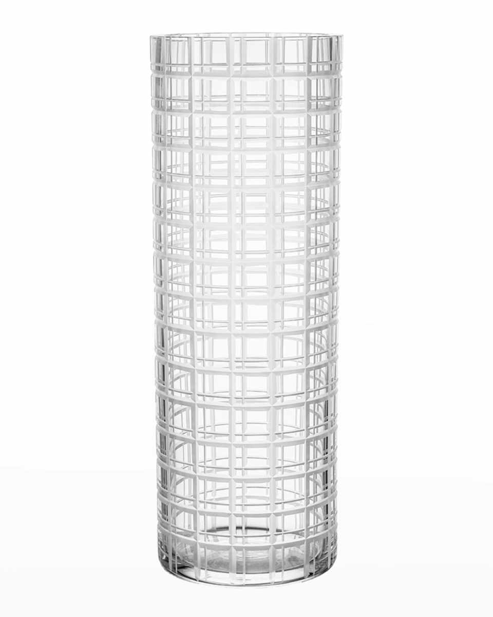 Cut In Number Checker Large Vase