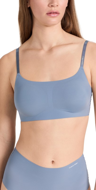 Calvin Klein Underwear Lightly Lined Retro Bralette Flinttone