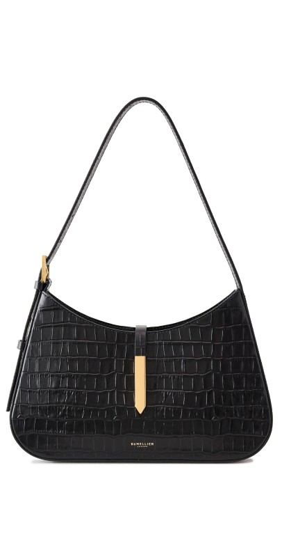 DeMellier Tokyo Bag Black Croc Effect