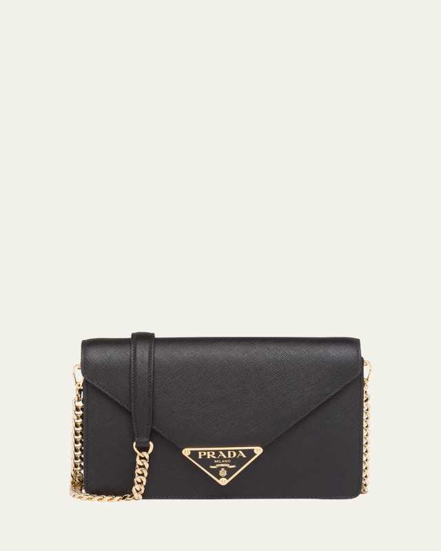 Mini Triangle Logo Envelope Flap Crossbody Bag