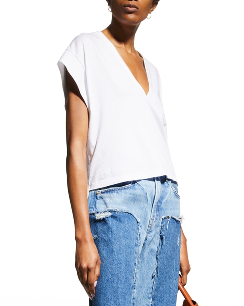 Le High Rise V-Neck Tee