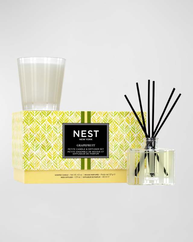 Grapefruit Petite Candle & Petite Reed Diffuser Set