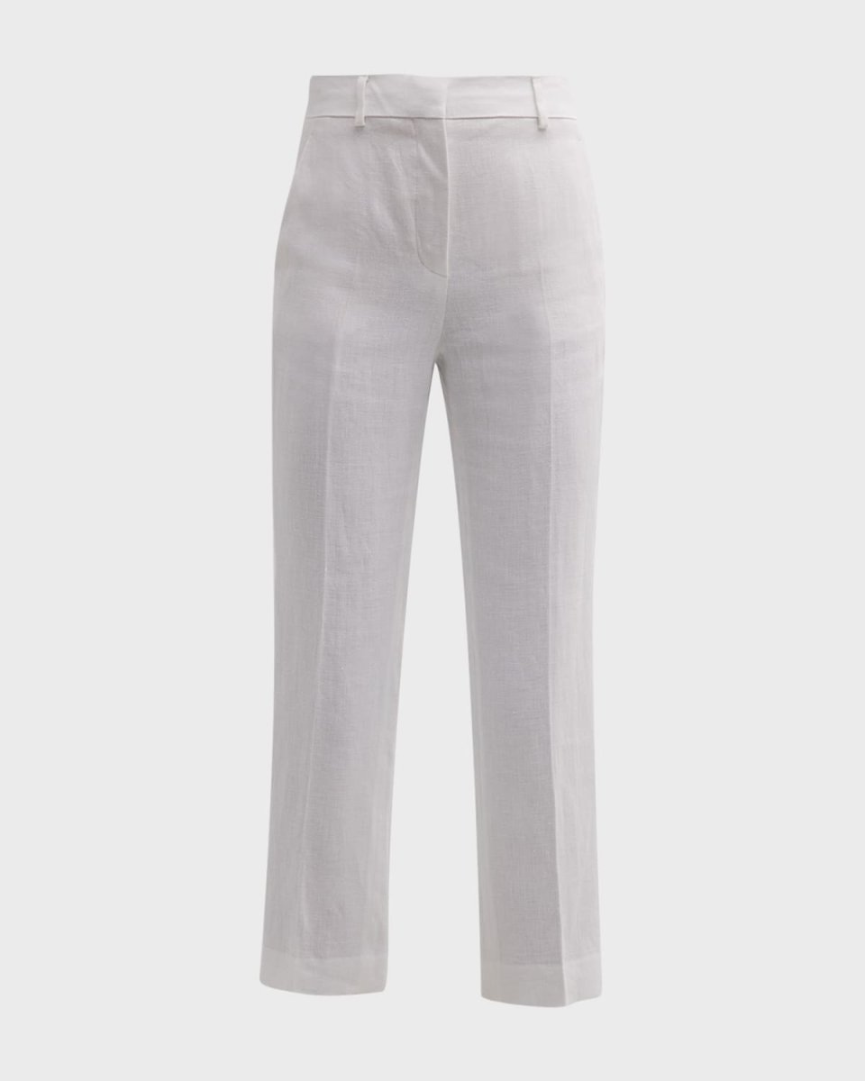 Antigua Straight-Leg Linen Trousers