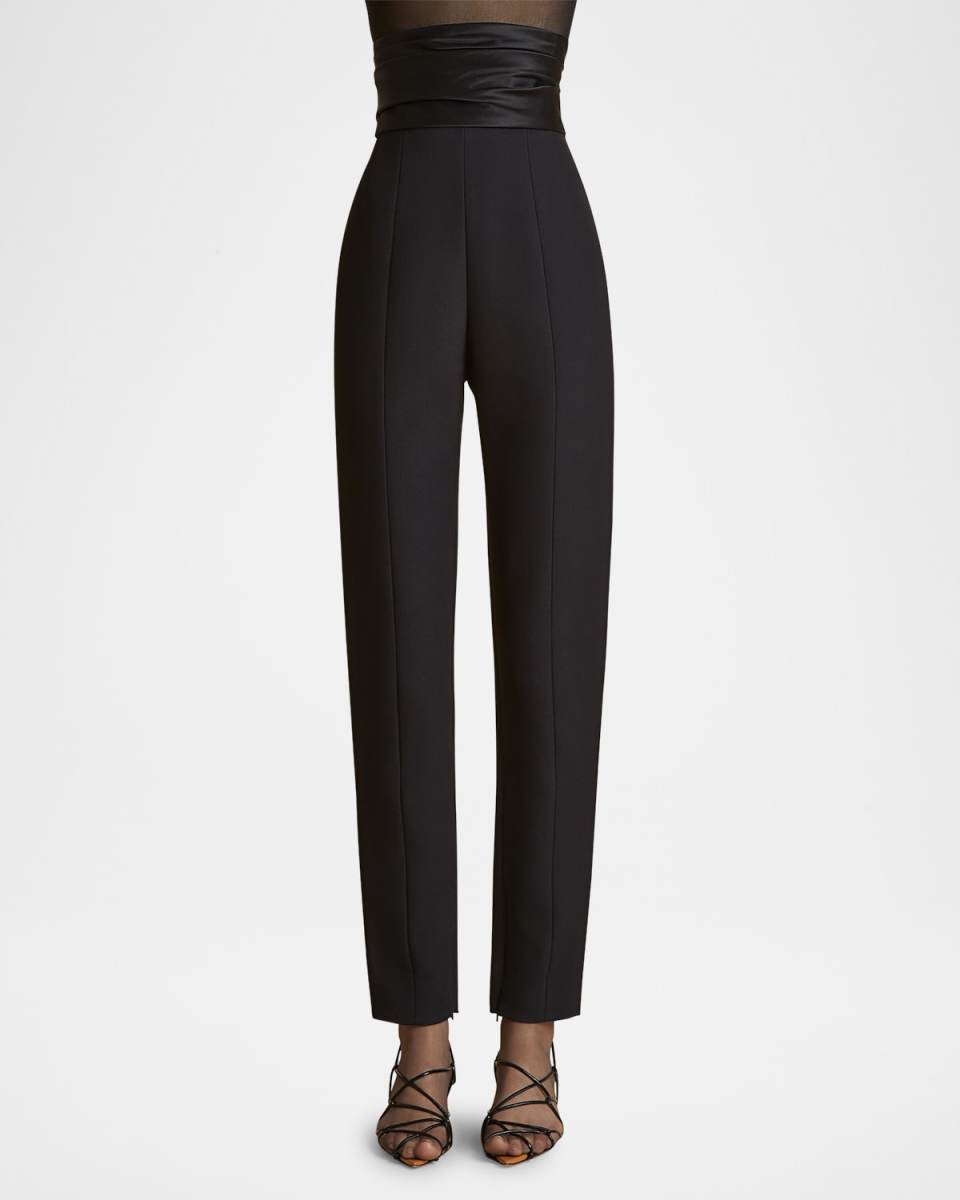 Lenro Ruched Waist Skinny Leg Pants