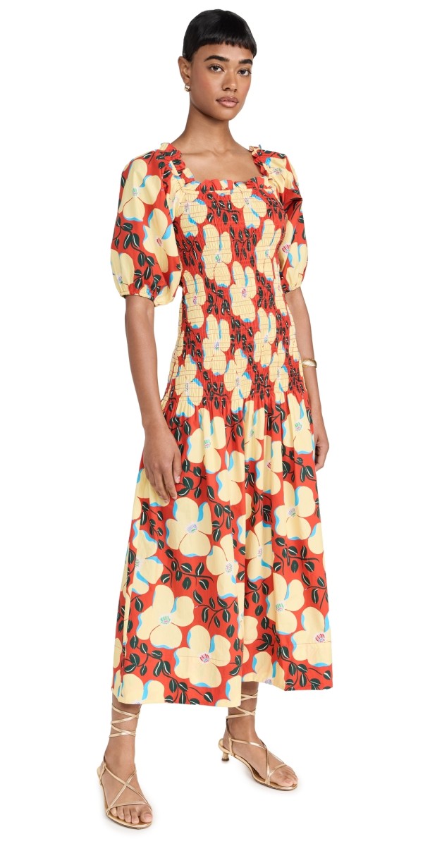 RHODE Ines Dress Scarlet Martinique Mini