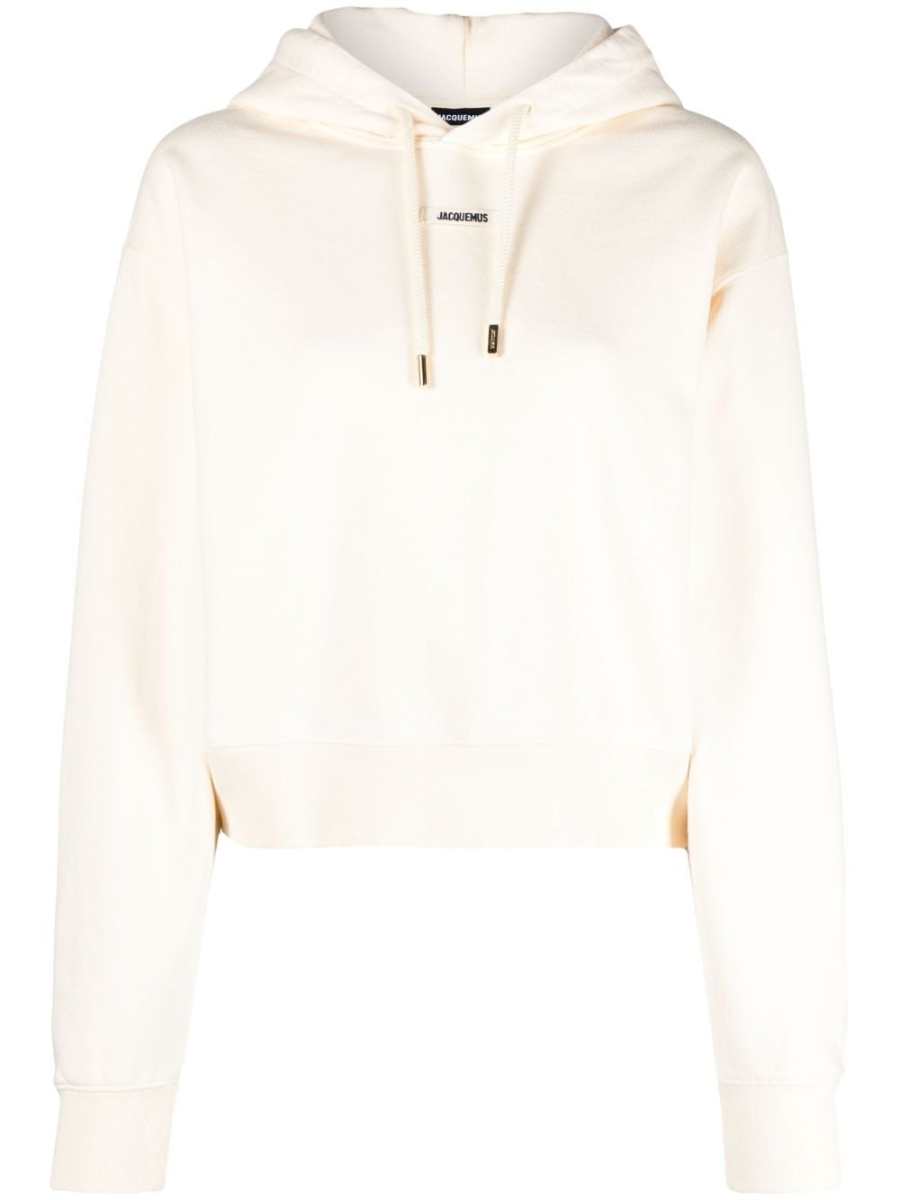 Le Hoodie Gros Grain logo-appliqué top