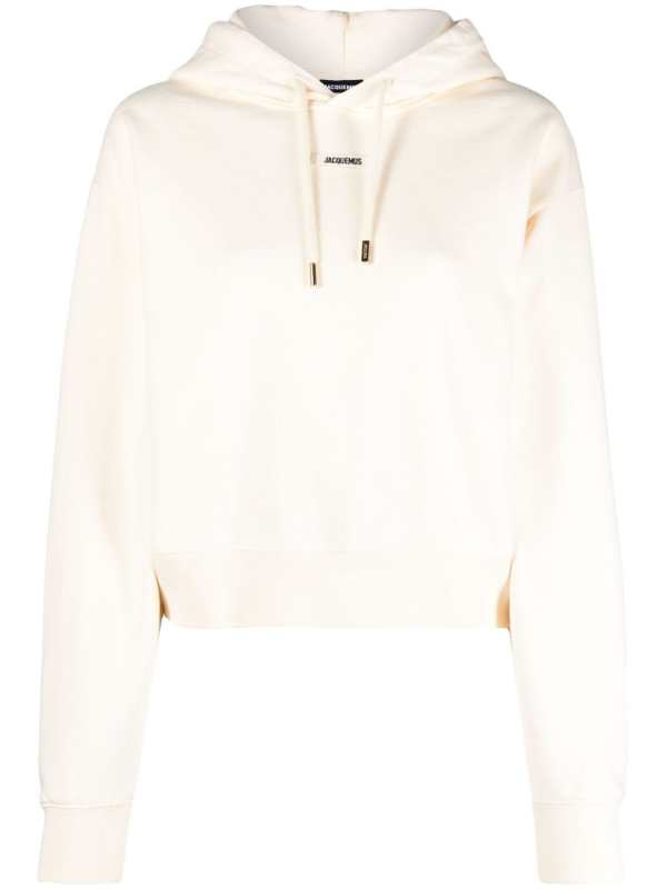 Le Hoodie Gros Grain logo-appliqué top