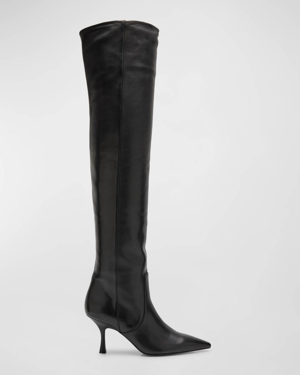 Naomi Leather Over-The-Knee Boots