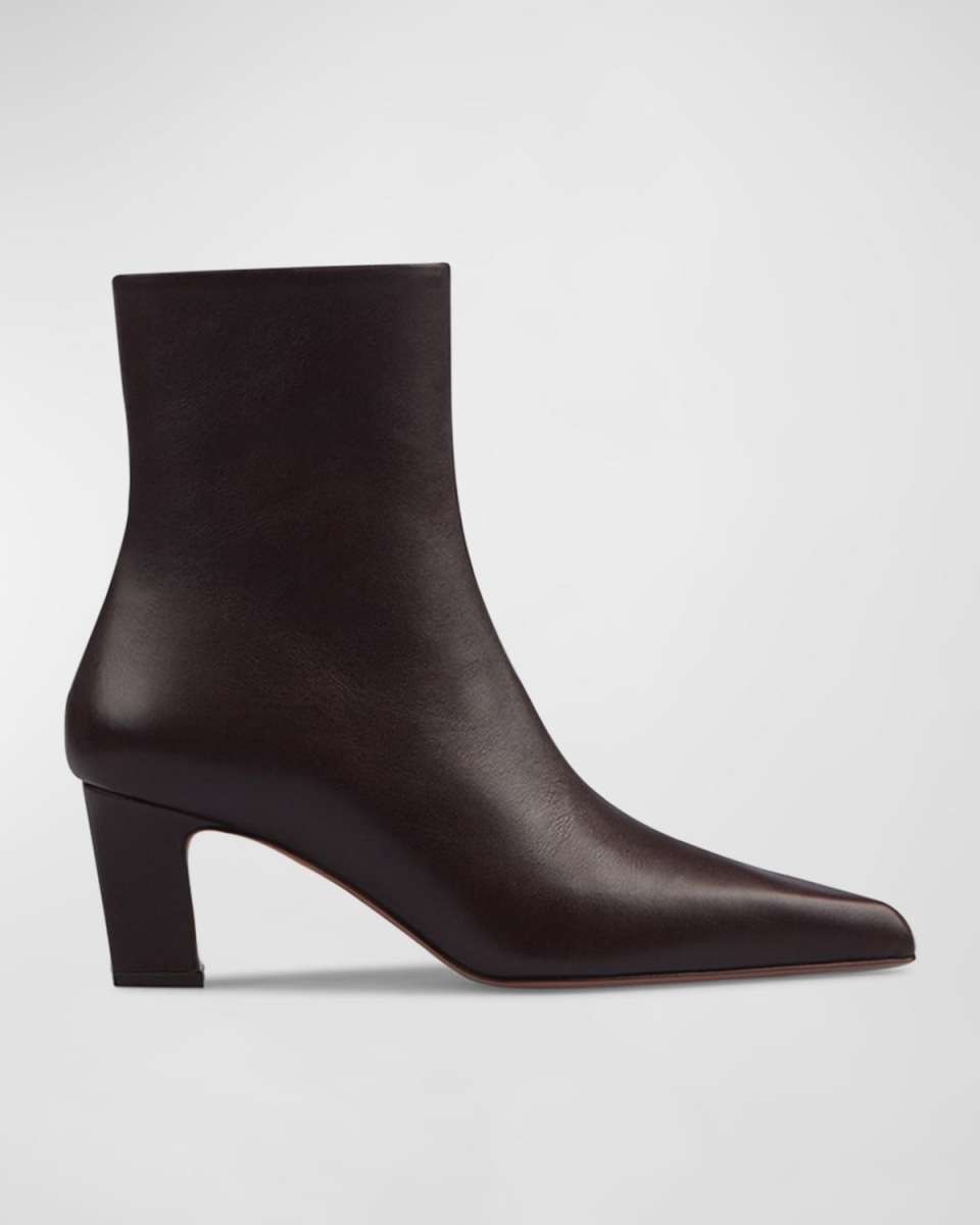 Jude Pointed Leather Ankle Boots