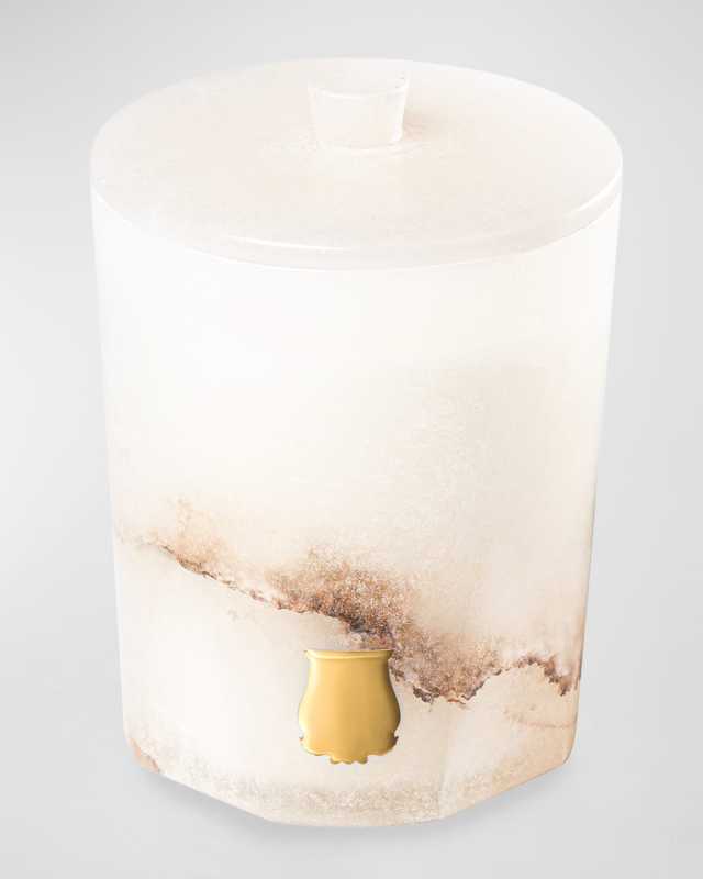 Abd El Kader Alabaster Candle, Moroccan Mint Tea, 9.5 oz.