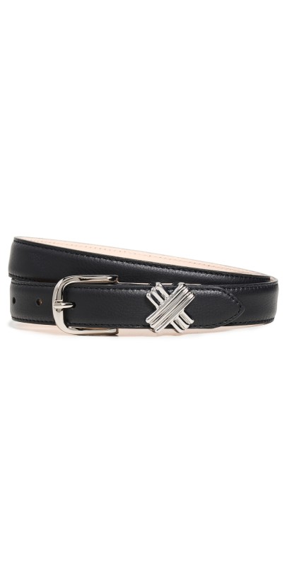 Aureum No. 12 X Buckle Belt Black/Gold