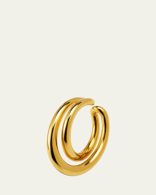 Bague Initial Cuff in Gold Vermeil