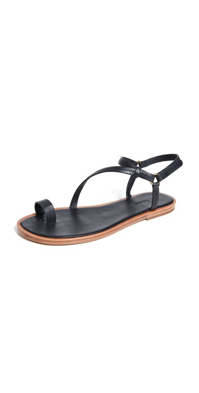 Vince Perrigan Toe Ring Sandals Black