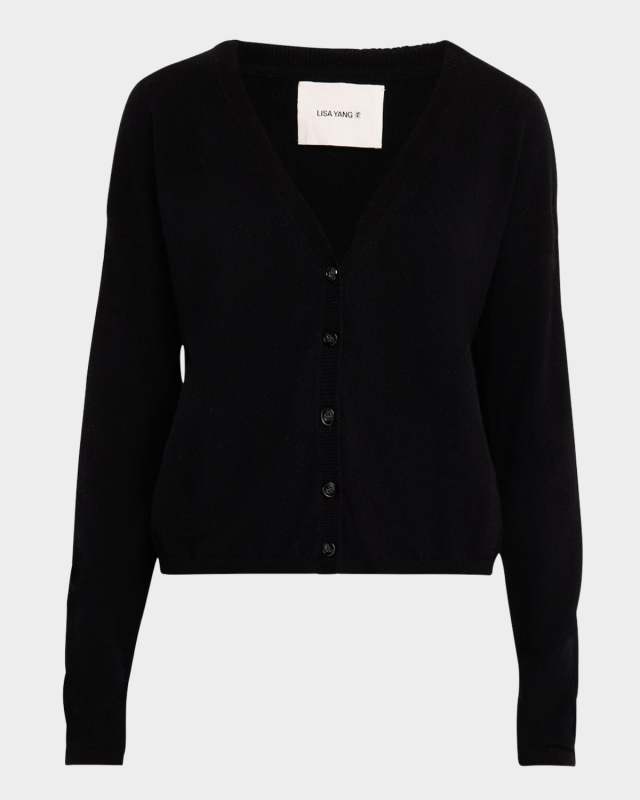 Abby Button-Down Cashmere Cardigan