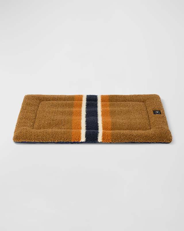 30" Striped Sherpa Pet Comfort Cushion