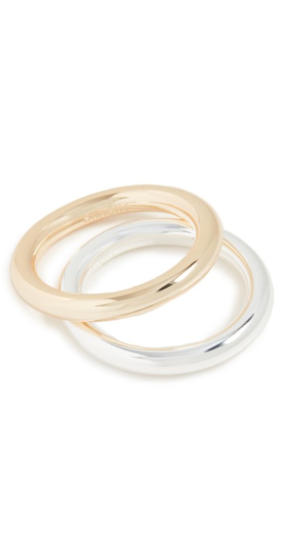SHASHI Remix Ring Set Gold/Silver