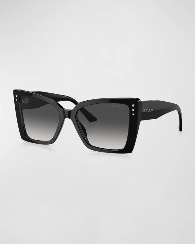 Embellished Acetate Butterfly Sunglasses