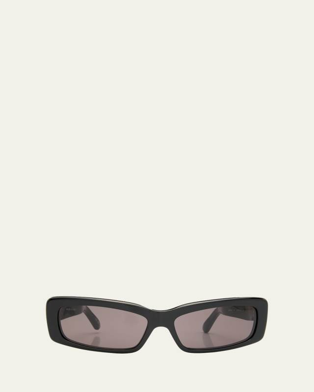 BB0286S Acetate Rectangle Sunglasses