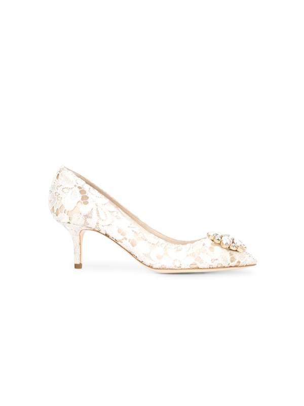 60mm Lace Rainbow brooch-detail pumps