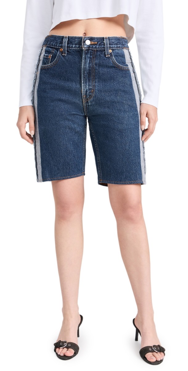 Sami Miro Vintage Porterhouse Long Shorts Med Blue