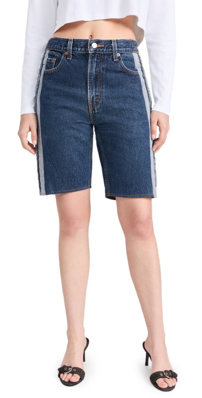Sami Miro Vintage Porterhouse Long Shorts Med Blue