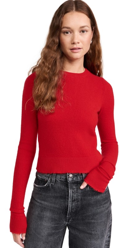 RE/DONE Cashmere Crewneck Pullover Fire