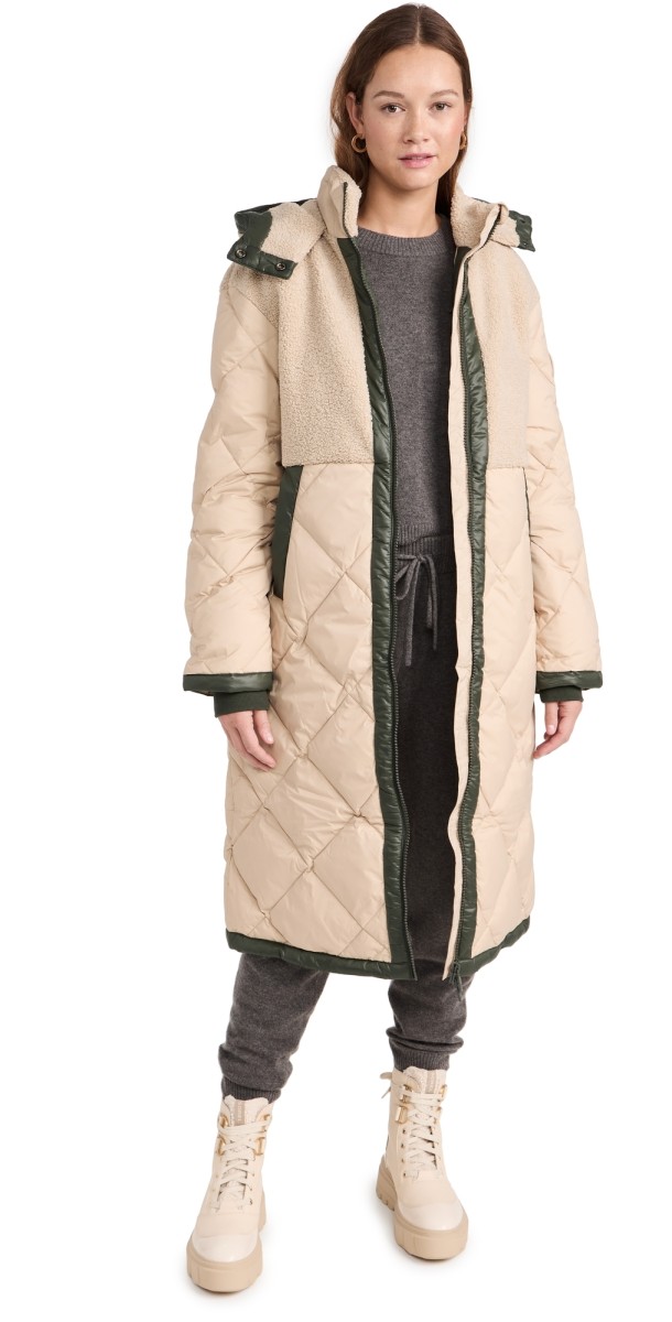 Sweaty Betty Navigate Longline Coat Dove Beige