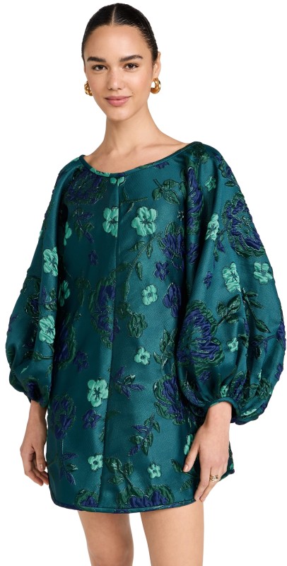 Arianne Elmy Good Luck Dress Monochrome Dark Green