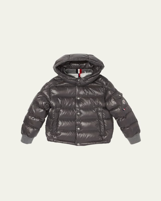 Boy's Manaem Shiny Puffer Jacket, Size 4-