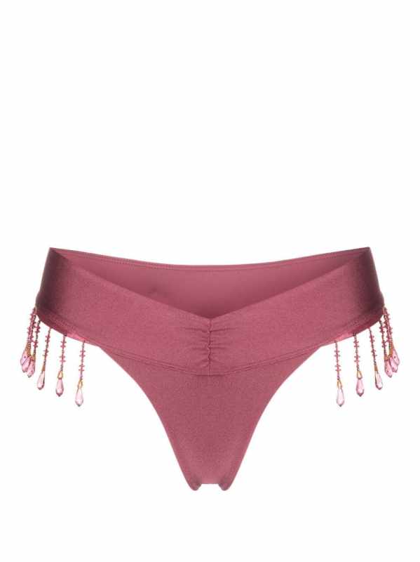 bead-embellished bikini bottoms