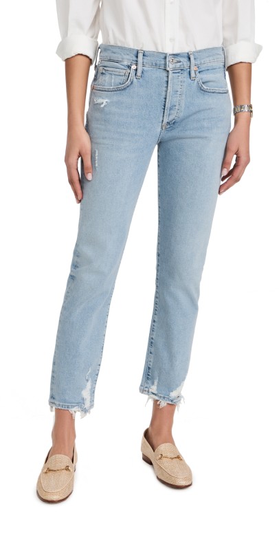 Citizens of Humanity Emerson Slim Mid Rise Boyfriend Jeans Slushie