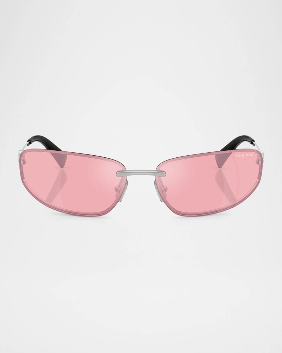 A50S Rimless Oval Metal Sunglasses