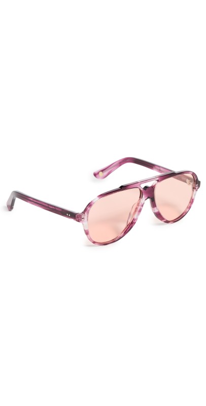 Vontélle Purple Passion Aviator Oversize Sunglasses Purple Passio